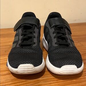 adidas Kids Black and White Sneakers 2.5